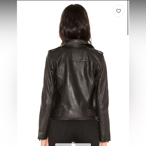 All Saints Balfern Biker Moto Leather Jacket Size 0 - Picture 3 of 16